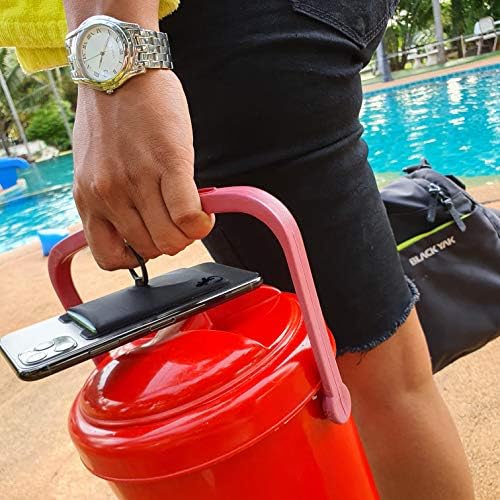 Gecko Universal Phone Ring Wallet – 360° Swivel Grip with Strong Adhesive for Credit Cards and Cash – Enhanced Stability and Comfort for Selfies, Videos, and Everyday Use – Compatible with All Cell Phone Models – Durable, Magnetic Mount Ready – Gray Finish – 90-Day Satisfaction Guarantee