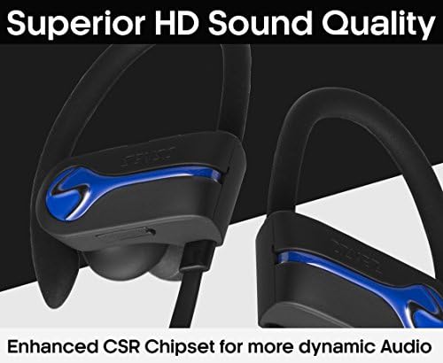Revolutionize Your Workout with Tekatron Bluetooth Wireless Headphones – Superior IPX7 Waterproof Sports Earbuds with Noise Cancelling, 8-Hour Battery Life, and Built-in Mic for Hands-Free Calls – Perfect for Gym, Running, and Outdoor Activities – Experience HD Stereo Sound and Unmatched Comfort in Stylish Blue