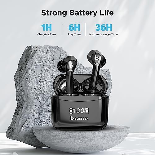 Premium Bluetooth Wireless Earbuds with Active Noise Cancelling and Touch Control – IPX6 Waterproof Earphones for Calls and Gaming, Featuring Wireless Charging Case and Cleaning Pen Tool, Ergonomic Design for Ultimate Comfort and Enhanced Device Compatibility in Sleek Black