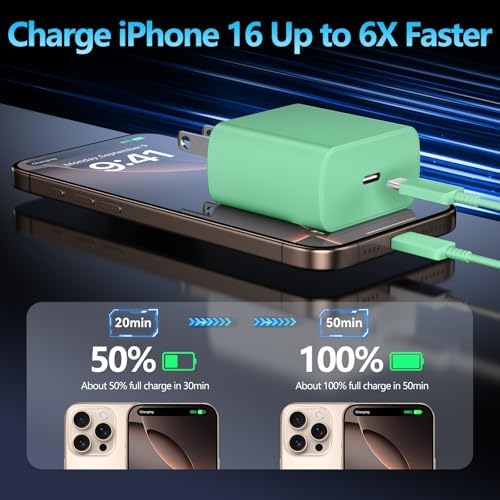 Apple 16 Series 45 W USB-C Rapid Charger with 6.6 ft Type-C Cable – Ultimate Fast Charging Solution for i Phone 16, Galaxy S24/S23, and All USB-C Devices – Compact, Durable, and Safety-Enhanced Power Adapter for On-the-Go Efficiency