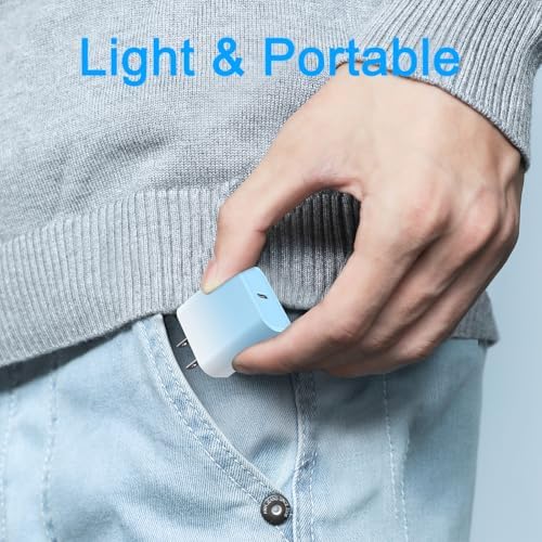 i GENJUN 4 Pack USB C Fast Charger Block – 20 W Power Delivery 3.0 Wall Adapter for i Phone 16/15/14, Galaxy & Pixel – Portable Type C Power Adapter for Air Pods Pro – Compact Travel Essential with Superior Speed and Compatibility