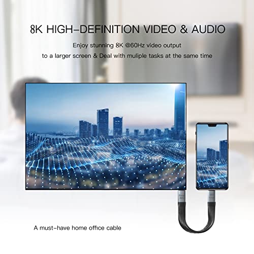 Ultra-Fast 5-Inch USB4 Thunderbolt Cable – 240 W Power Delivery, 40 Gbps Data Transfer, 8 K Video Support – Ideal USB C to USB C Solution for Mac Book, Android Auto, External SSDs & Type-C Devices (2-Pack) – Compact & Durable Design for Effortless Connectivity