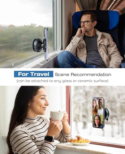 Revolutionary 360° Adjustable Suction Cup Phone Mount – Magnetic Holder for Car, Gym, and Smooth Surfaces, Universal Compatibility with All Smartphones Including i Phone for Ultimate Hands-Free Convenience and Safety