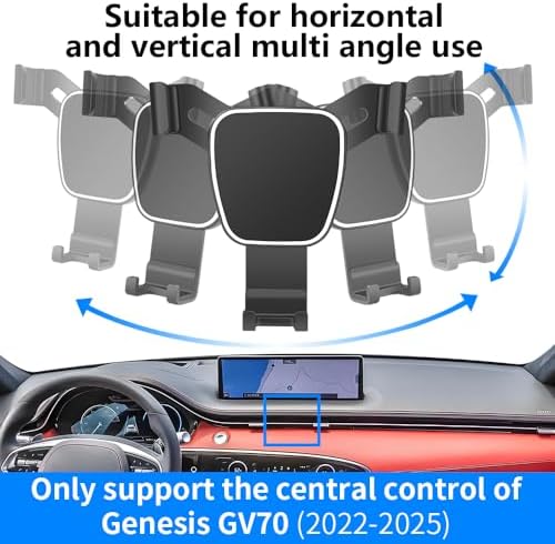 Elevate Your Driving Experience with the Custom-Fit Dashboard Phone Holder for Genesis G70 (2022-2025) – Effortless Installation, Secure Navigation, and Hands-Free Accessory – Stylishly Designed Mobile Device Mount with 360-Degree Adjustable Viewing Angles for Ultimate Convenience and Safety