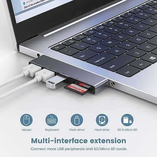 Enhance Your Digital Workspace with Fidioto USB Hub 2 Pack – Versatile 4-Port Adapter for Laptops & Macs, Featuring 1 Ultra-Fast USB 3.0 Port and 3 USB 2.0 Ports for Effortless Device Connectivity and Data Transfer, Ideal for Busy Professionals and Students on the Move