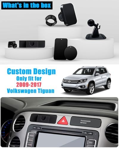 Experience Unmatched Convenience with the Premium Adjustable Car Phone Holder for Volkswagen Tiguan (2009-2017) – Hands-Free Magnetic Dash Mount for All Smartphones, Elevate Navigation and Connectivity Effortlessly