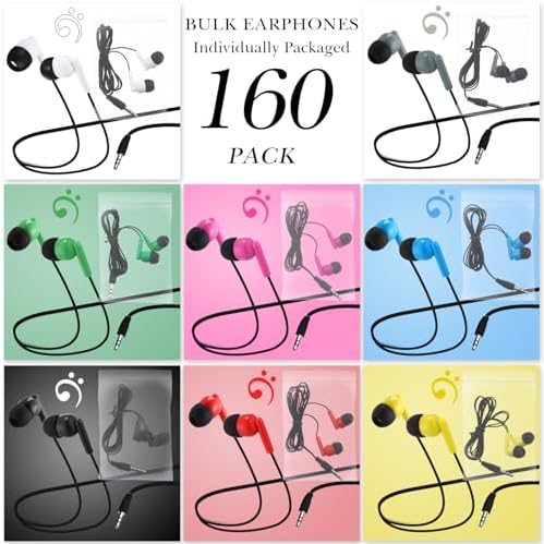 Discover the Konohan 160-Pack Classroom Wired Earbuds, the ultimate audio solution tailored for educational settings. Each pack includes 160 individually bagged multicolor headphones, perfect for easy distribution in classrooms, libraries, and study groups. Designed with students in mind, these lightweight and durable wired earphones provide seamless compatibility across various devices, ensuring an engaging and distraction-free learning experience. With eight vibrant colors, students can effortlessly identify their own pair while adding a splash of fun to their studies. Ideal for online learning and collaborative activities, the secure fit and superior sound quality enhance focus and immersion. Elevate your classroom environment with these reliable, high-performance earbuds, built to withstand daily use and foster a productive learning atmosphere.