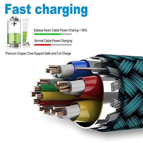 High-Speed USB Type C Cable 3-Pack – Durable Nylon Braided Charger for i Phone 16, Galaxy S24 & PS5 – Versatile 10 ft, 6.6 ft, 3.3 ft Lengths for Rapid Charging and Data Transfer – Enhanced Compatibility for All Modern Devices