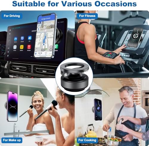 Revolutionary 360-Degree Electric Magnetic Suction Phone Holder – Universal Mount for i Phone 12-16, Ideal for Car, Shower, and Home Use – Secure, Hands-Free Convenience with Enhanced Stability and Modern Design