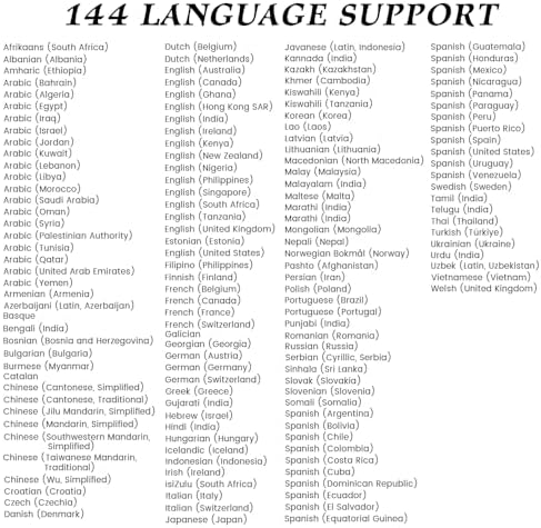 Revolutionary AI Translation Earbuds – 3-in-1 Bluetooth Device for Instant Multilingual Conversations, 144 Languages Supported, Ideal for Global Travelers & Professionals, Waterproof Build, Long-Lasting Battery Life, Ergonomic Comfort for Daily Use