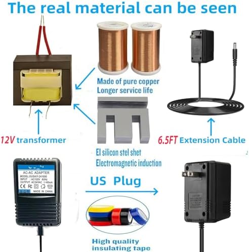 Compact 12 V AC Power Adapter Transformer for U471 AE Model – Efficient 120 VAC to 12 VAC Converter (700 m A-1000 m A) with Enhanced Short Circuit Protection | Versatile Wall-Mount Charger for Seamless Device Integration and Dependable Performance