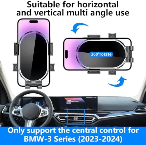 BMW 3 Series & 4 Series Car Phone Holder (2013-2018, 2014-2020) – Premium Automotive Phone Mount for F30 & F32 Models – Sleek, Durable Design for Safe Navigation and Hands-Free Use – Effortless Installation, Adjustable Viewing Angles, and Enhanced Compatibility for Modern Drivers