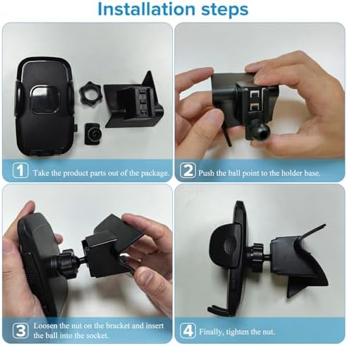 Toyota Camry 2021-2024 Car Cell Phone Holder Mount – Adjustable Dashboard Bracket for 4.0″-7.0″ Devices, Perfect for i Phone & Android, Effortless Installation & Enhanced Driving Safety Accessories