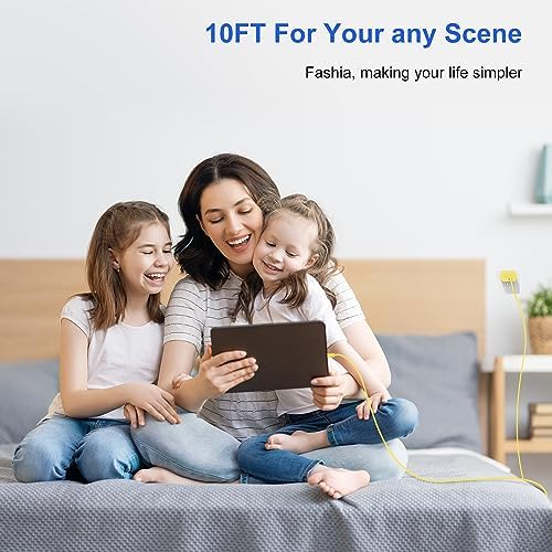 Ultimate USB C Charger for i Phone 16 & 15 – Fast Charging with 10 FT Long USB C to C Cable – Ideal for i Pad Pro 12.9/11 & i Pad Air 5 th – Reliable Power Block for Home & Travel – Enhanced Speed & Compatibility
