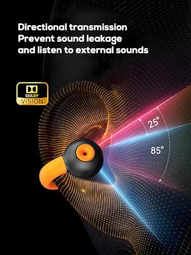 Elevate Your Active Lifestyle with Ultra-Lightweight Bone Conduction Wireless Ear Clip Headphones – Featuring Cutting-Edge Bluetooth 5.3 for Effortless Pairing, IPX5 Waterproof Certification for Rugged Use, and Open-Ear Design for Continuous Awareness During Workouts – Perfectly Engineered Compact Fit for Smaller Ears with Intuitive LED Battery Indicator for Hassle-Free Monitoring