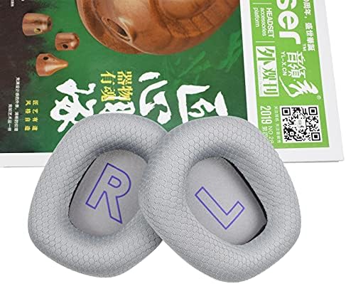 MOLGRIA Premium Replacement Ear Pads for Logitech G733 Wireless Gaming Headset – Superior Comfort & Sound Isolation in Sleek Silver Design, Effortless Installation and Long-lasting Durability for Enhanced Gaming Experience