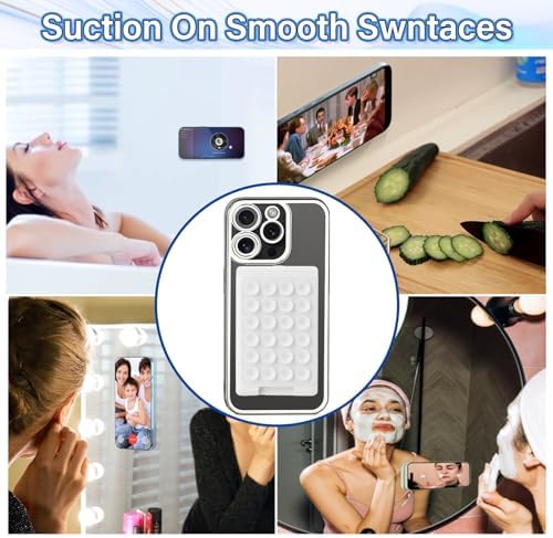 Magnetic Suction Phone Card Holder Mount for Mag Safe Wallets – Hands-Free Mobile Accessory for Tik Tok, Selfies, and Showers – Effortless i Phone Compatibility with Secure Attachment – Sleek Black Design for Everyday Convenience and Versatile Use