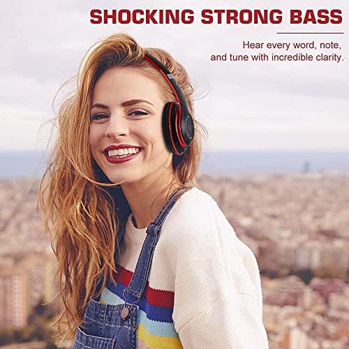 Ultimate Hi-Fi Over-Ear Wireless Bluetooth Headphones – Stylish Black & Gold Design with Built-In Microphone, FM Radio, and Foldable Portability for Superior Comfort and Enhanced Sound Experience