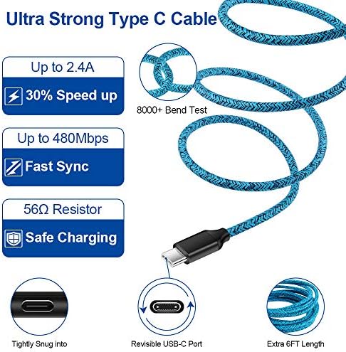 Rapid Charge Dual USB Car Charger with Fast Type C Cable – Universal Fit for Samsung Galaxy S20, Moto G Power & More – Compact, Safety-Enhanced Design for Efficient On-the-Go Charging, Perfect for Busy Lifestyles