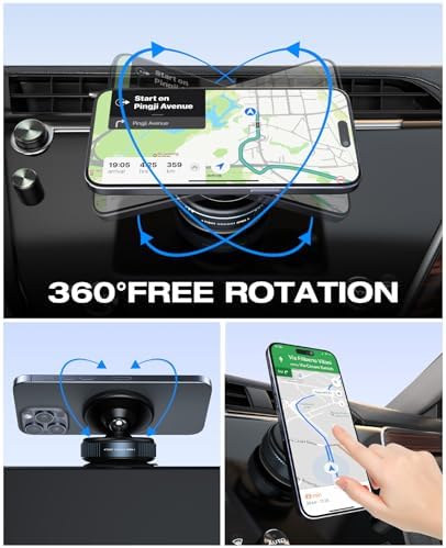 Revolutionary 360° Adjustable Suction Cup Phone Mount – Magnetic Holder for Car, Gym, and Smooth Surfaces, Universal Compatibility with All Smartphones Including i Phone for Ultimate Hands-Free Convenience and Safety