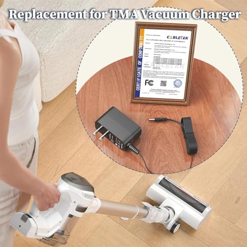 Efficient 36 V AC Charger for TMA T150 & T151 Cordless Vacuums – Fast Power Supply with Safety Features for Optimal Cleaning Performance and Universal Compatibility