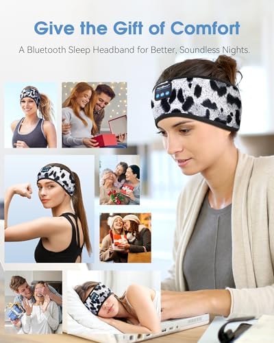 Elevate Your Sleep Quality with MUSICOZY Bluetooth 5.4 Sleep Headphones – Premium Wireless Music Headband for Ultimate Comfort During Travel, Yoga, and Workouts – Perfect Gift for Women and Teens Seeking Relaxation and Superior Sound Performance