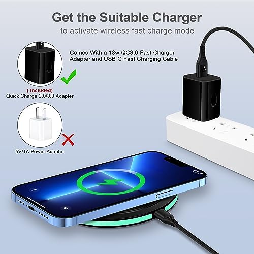 Effortless 15 W Fast Wireless Charging Pad for Samsung Galaxy & Google Pixel – Sleek Black Charging Station with Adapter for Z Flip, Z Fold, S Series, and Pixel 9 a/8/7 – Ultimate Compatibility and Speed for Modern Devices – Tangle-Free Solution for Home and Travel