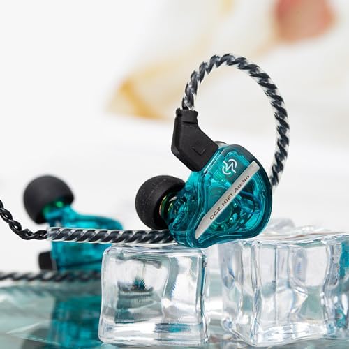 CCZ DC02 Hi-Fi In-Ear Monitors – Premium Wired Earbuds for Musicians and Audio Lovers – Cutting-Edge Dual Magnetic Circuit Technology for Superior Sound Clarity and Noise Isolation – Robust 4 N OFC Cable for Enhanced Durability – Perfect for Studio Use, Live Performances, and Everyday Listening (Sleek Black, No Microphone) – Transform Your Music Experience with Unmatched Fidelity