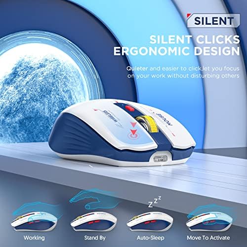 Streamlined Bluetooth Wireless Mouse – Rechargeable Ergonomic Multi-Device Mice (Tri-Mode: BT1/BT2 + 2.4 GHz) with USB Receiver, Stylish Khaki to Pink Design for Laptop, Mac Book, PC, i Mac, i Pad – Ultimate Comfort & Flexibility for Effortless Productivity
