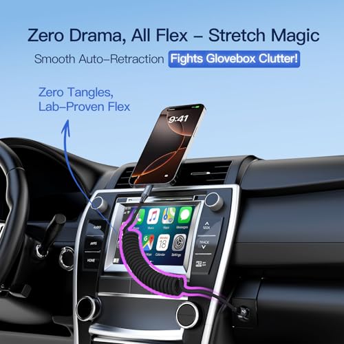 AGVEE 2 Pack 5 ft Coiled USB to USB-C Charging Cables – High-Speed 3 A Fast Charger for i Phone 16/15 Car Play, Galaxy S Series, and Google Pixel – Tangle-Free Design for Effortless Charging in Cars and at Home – USB-IF Certified for Quality and Safety – Durable, Compact, and Ideal for On-the-Go Power Solutions