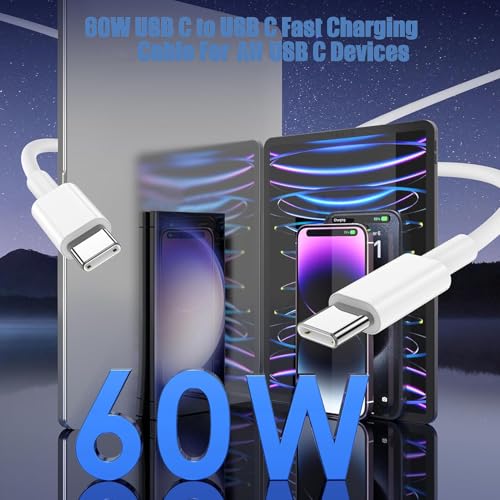 Dual 20 W USB-C Fast Charger Kit for i Pad – 2 Pack with 10 FT Charging Cables for i Pad Pro, Air, Mini – Rapid Power Adapter for Enhanced Performance and Portability