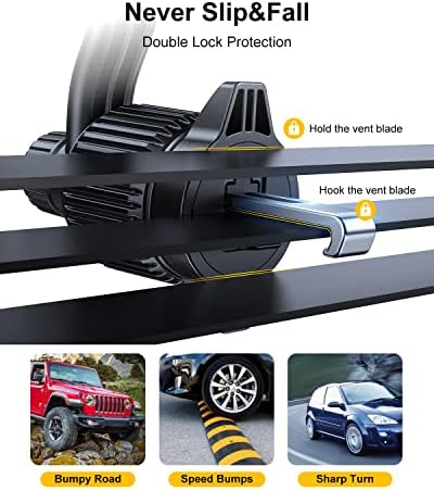 Universal Car Vent Phone Mount – Effortless Hands-Free Smartphone Holder for All Devices | Secure Clip Design Ensures Stability While Keeping Air Vents Clear | Quick Installation & Sleek Look for i Phone, Samsung, and More | Elevate Your Driving Experience with Safe Navigation and Comfort