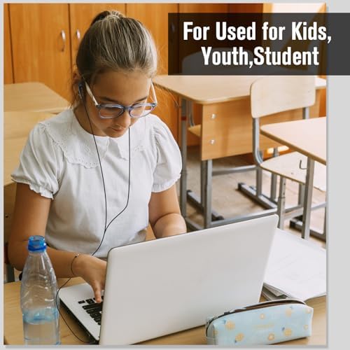 Kanayu 100 Pack Wired Earbuds – Individually Bagged Student Headphones for Classrooms, Premium Sound Quality for Learning and Entertainment, Lightweight and Durable Design for Kids and Adults, Compatible with Laptops and Tablets, Hygienic Audio Access for Educational Environments