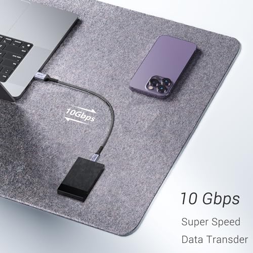 High-Speed 10 Gbps Android Auto USB C Cable (6.6 ft, 2-Pack) – Universal Compatibility for Fast Charging & Data Transfer with i Phone 16/15 & Samsung Galaxy – Durable, Versatile Cord for Seamless In-Car Connectivity