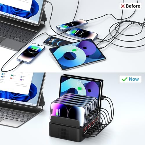 Experience Unmatched Charging Efficiency with the Vantacent 150 W Multi-Device USB Charging Station – 16 Fast Charging Ports for Seamless Power Delivery to Apple, Samsung, Android & Fire Tablets – Compact Design for Home, Office & Travel – Intelligent Power Management & Safety Features Included