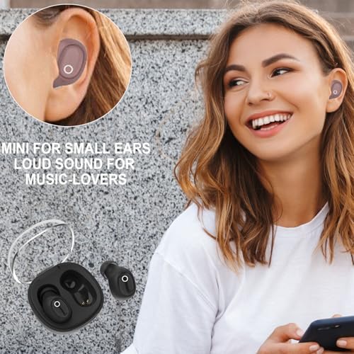Compact Bluetooth Earbuds for Women – Ergonomically Designed Mini Wireless Earphones for Small Ear Canals Offering Superior Sound Quality, AI-Powered Dual Mic Clarity, Sweat-Resistant Comfort, and Customizable Audio Experience for Active Lifestyles