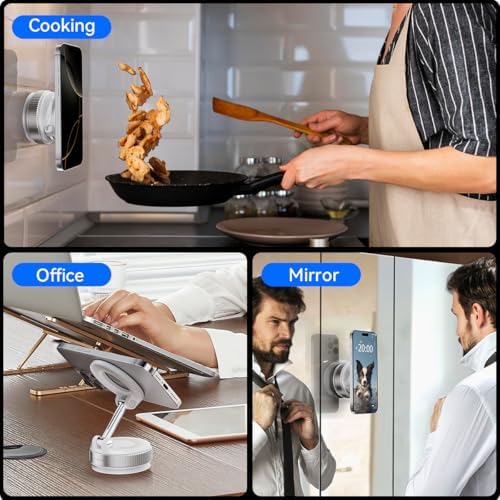 Revolutionary Electric Vacuum Suction Car Phone Holder – 360° Rotating Magnetic Mount for Ultimate Flexibility – Adjustable Stand for i Phone 12-16 Series – Unmatched Stability with Strong Suction for Safe Driving and Navigation – Hands-Free Convenience for Every Journey