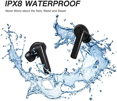 Premium True Wireless Earbuds with Bluetooth Connectivity – IPX6 Waterproof Design, CVC8.0 Noise Cancellation Technology for Superior Call Clarity, Hi-Fi Deep Bass Audio for an Immersive Experience, Ergonomic Touch Control In-Ear Headset for Active Lifestyles – Enhanced Device Compatibility for Effortless Pairing