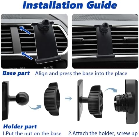 Adjustable Air Vent Car Phone Mount for 2016-2019 Explorer SUV – Thick Case Compatible Mobile Holder for Optimal Navigation & Hands-Free Operation – Quick Install Cradle for All Smartphones – Enhanced Safety & Versatility for Your Driving Experience