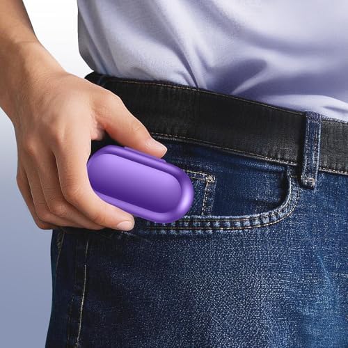 Lanteso Bluetooth 5.3 True Wireless Earbuds – Lightweight Sports Headphones with 48-Hour Playtime, Deep Bass Sound, Built-In Mic for Hands-Free Calls, Stylish Purple Finish for Active Lifestyles – Exceptional Comfort and Immersive Audio Quality