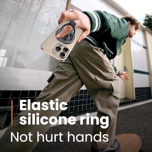 Revolutionary Two-Sided Magnetic Phone Grip Holder: Ultimate Mag Safe-Compatible Kickstand for i Phone 16 Pro Max, 15, 14, 13, and 12 – Unmatched Grip, Versatile Attachment, and Effortless Hands-Free Viewing Experience