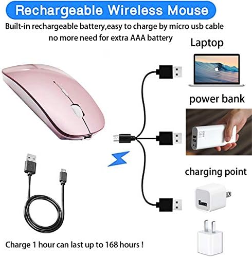 Sleek Bluetooth Wireless Mouse for Mac, Windows & i Pad – Ergonomic Design, High-Precision Navigation, Rechargeable & Dual-Mode Compatibility (Gray & Black) – Elevate Your Productivity with Clutter-Free Connectivity