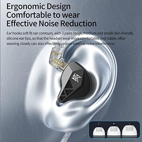 Experience Unmatched Audio Fidelity with Keephifi KZ ZVX In-Ear Monitor Earphones – 10 mm Dual Cavity Dynamic Driver, Premium Metal Shell, Detachable 2-Pin Silver-Plated Cable, and Integrated Mic for Audiophiles and Musicians – Superior Sound Quality and Comfortable Fit for All-Day Listening