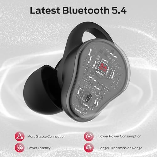 Elevate Your Sound Experience with Monster N-Lite 210 Wireless Earbuds – Cutting-Edge Bluetooth 5.4 Technology, 32-Hour Playtime, and Sweatproof Design for Active Lifestyles – Perfect for Fitness and Daily Use with Integrated Microphone for Clear Calls – Ultra-Durable in-Ear Headphones in Sleek Black Finish