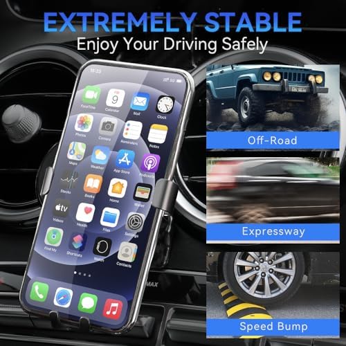 Premium Adjustable Car Phone Holder for Benz C-Class (2019-2022) – Secure Air Vent Mount Compatible with 4.7″ to 6.7″ Smartphones – Ultimate Driving Convenience and Enhanced Safety Features