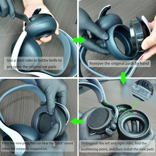 Optimize Your Play Station Pulse Elite Wireless Headset with Ultra-Comfy Noise-Isolating Replacement Ear Pads – Experience Superior Sound Quality and Extended Play Comfort with Durable Foam Cushions for Gamers and Music Lovers