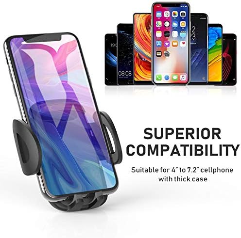 Universal Cup Phone Holder for Cars and More – Adjustable Long Neck Mount for All 4-7 Inch Smartphones – Non-Slip Cradle Compatible with i Phone, Samsung, Google – Ideal for Vehicles, Golf Carts, and Treadmills – Enhance Convenience and Safety While Driving or Exercising