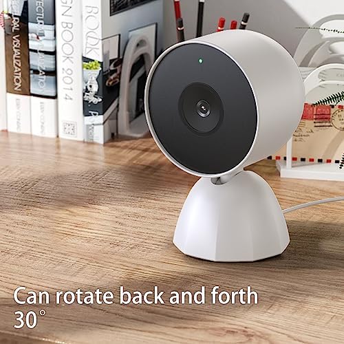 Wired Charging Stand for Google Nest Cam Battery – 9.8 Feet Cable Base for Seamless Power & Enhanced Security – Stylish White Design for Smart Home Setup – Reliable Accessory for Nest Cam Battery Users