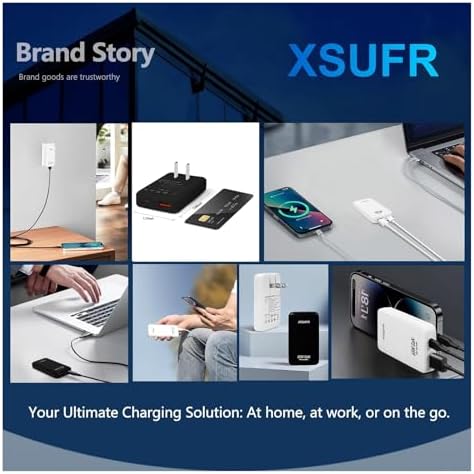 65 W Dual Port USB-C Wall Charger – Ga N Fast Charging Adapter with PPS for Laptops, Tablets & Smartphones – Compact Design with Folding Plug for Travel & Home Use – Stylish White Finish for Modern Aesthetics