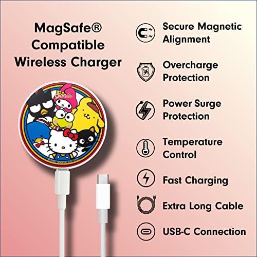 Sonix x Sanrio Hello Kitty & Care Bears Magnetic Mag Safe Charger for i Phone 12-16 Series | 6.5 ft USB-C Fast Wireless Charging Cable | Stylish, Playful, and Efficient Power Solution for Your Device